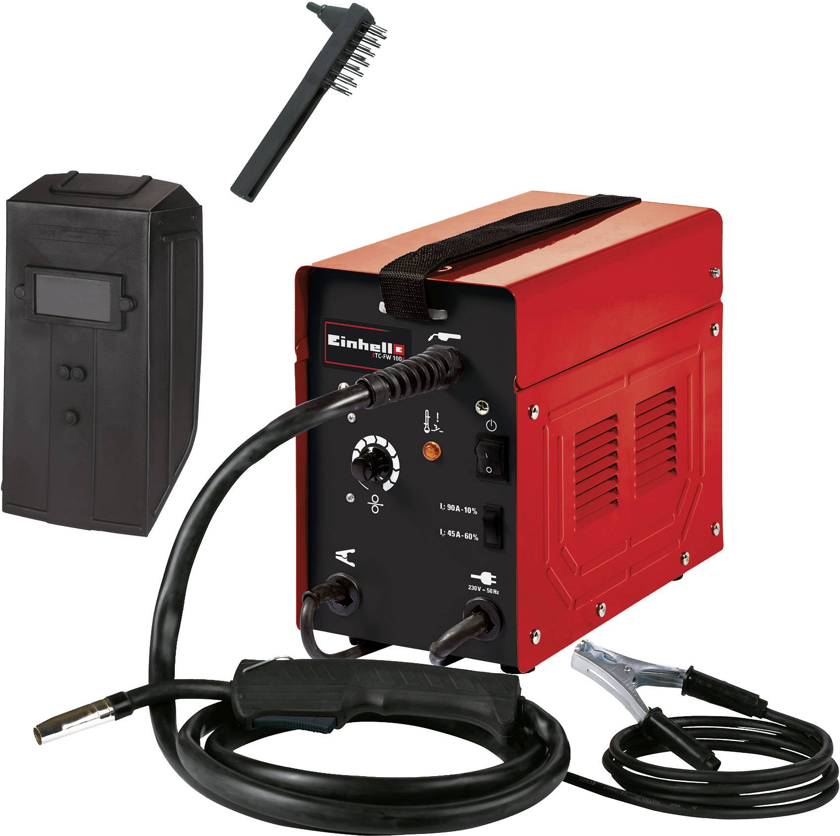 Einhell TC-FW 100 Fülldraht-Schweißgerät 45 - 90 A inkl. Zubehör