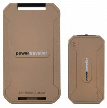 Power Traveller Powerbank Solar Extreme Tactical PTL-EXT001 TAC Solar-Powerbank Ladestrom Solarzelle 1000mA 5W 12000 mAh