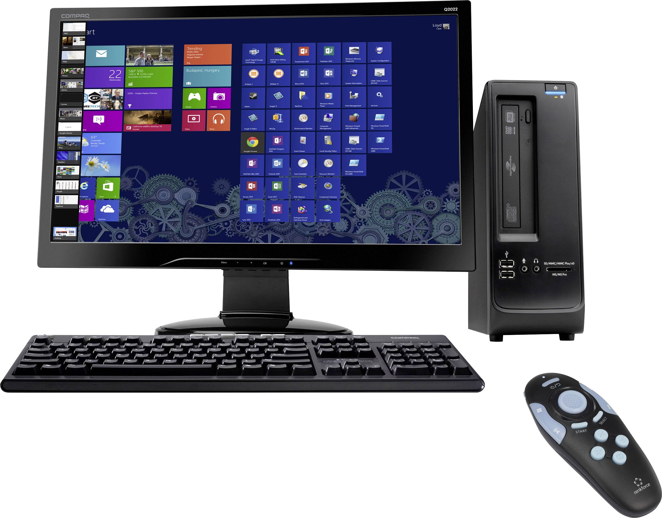 Renkforce  Controller PC, iOS, Android Schwarz, Blau