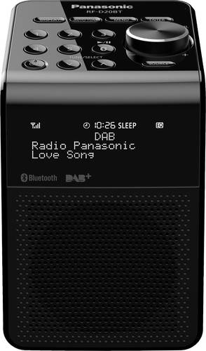 Panasonic RF-D20BTEG Radiowecker DAB+, UKW Bluetooth® spritzwassergeschützt Schwarz