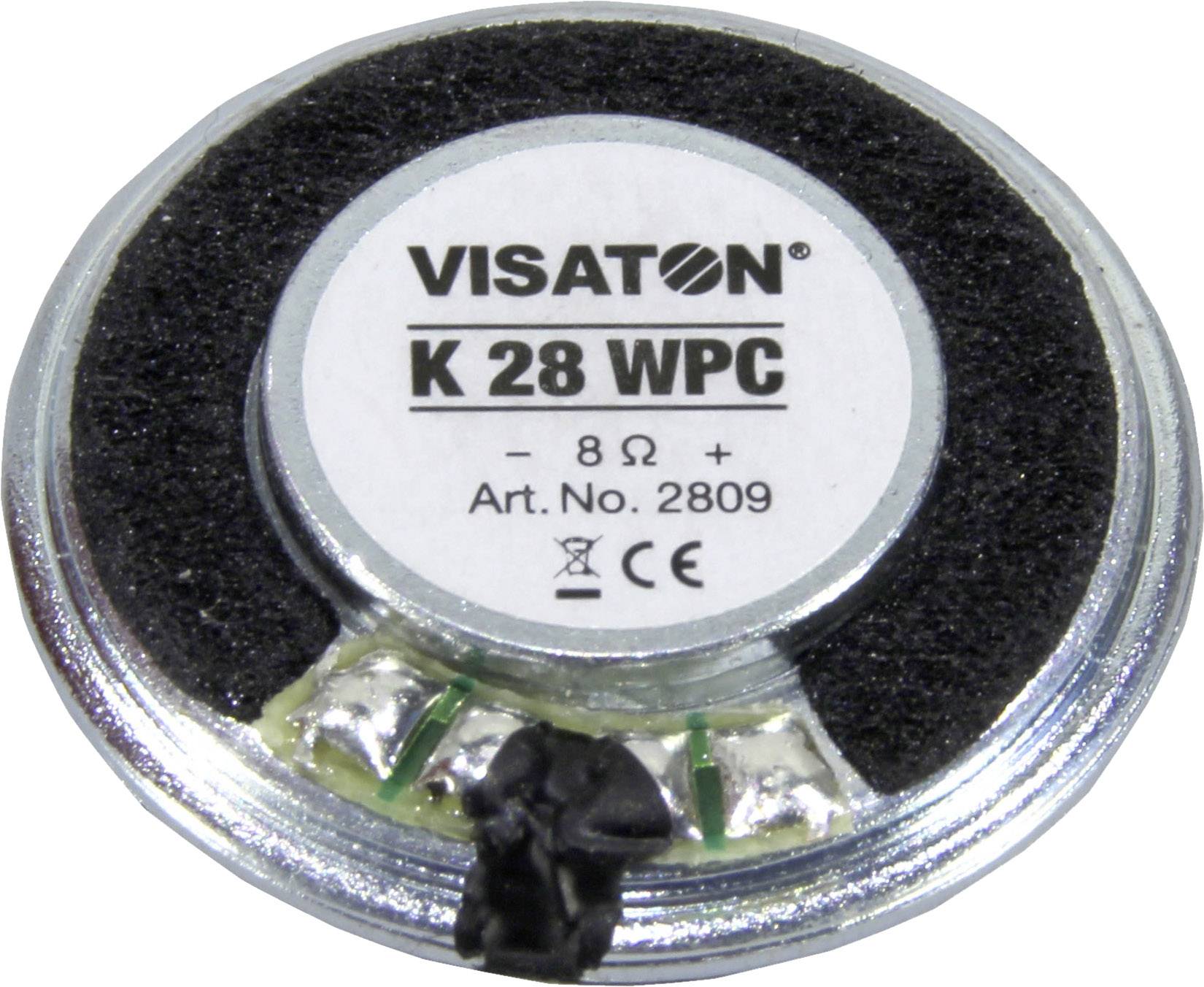 Visaton K 28 WPC - 8 Ohm 1.1 Zoll 2.8 cm Kleinlautsprecher 1 W 8 Ω Kunststoff-Membran