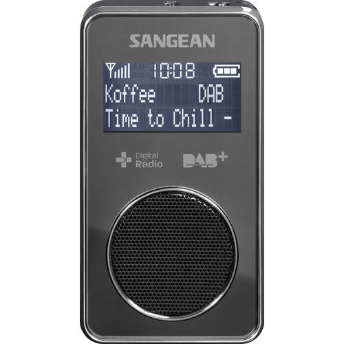 Sangean DPR-35 Taschenradio DAB+, UKW wiederaufladbar Schwarz