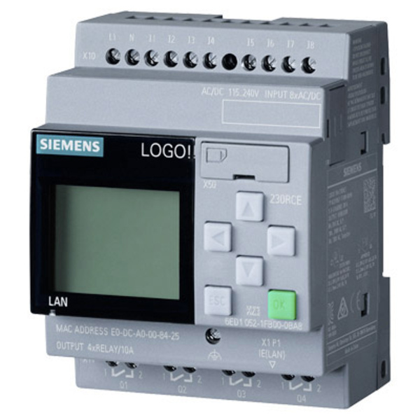 Siemens 6ED1052-1FB08-0BA0 6ED1052-1FB08-0BA0 PLC controller 115 V AC, 115 V DC, 230 V AC, 230 V DC
