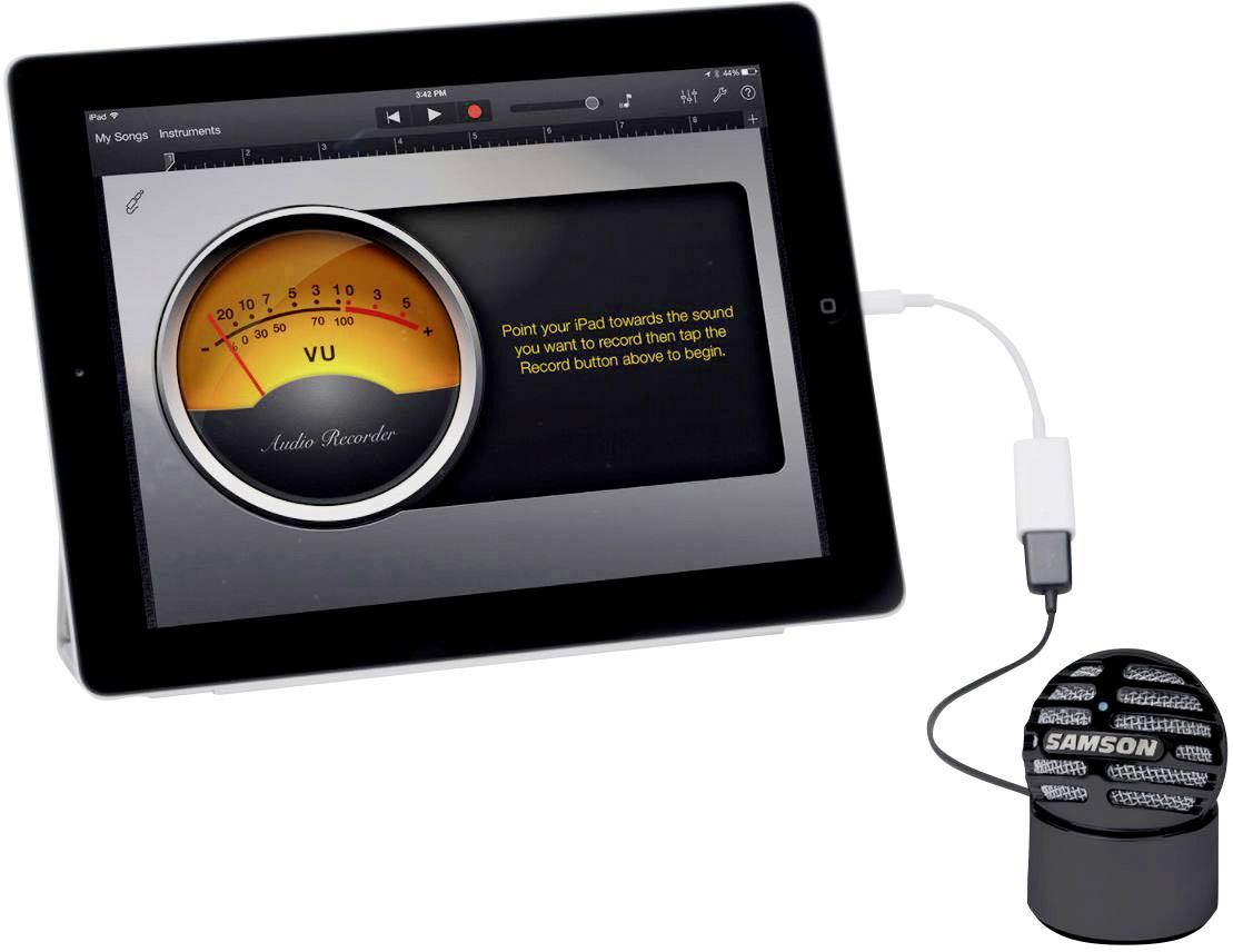 Samson Meteroite USB Mic USB-Mikrofon Kabelgebunden Standfuß