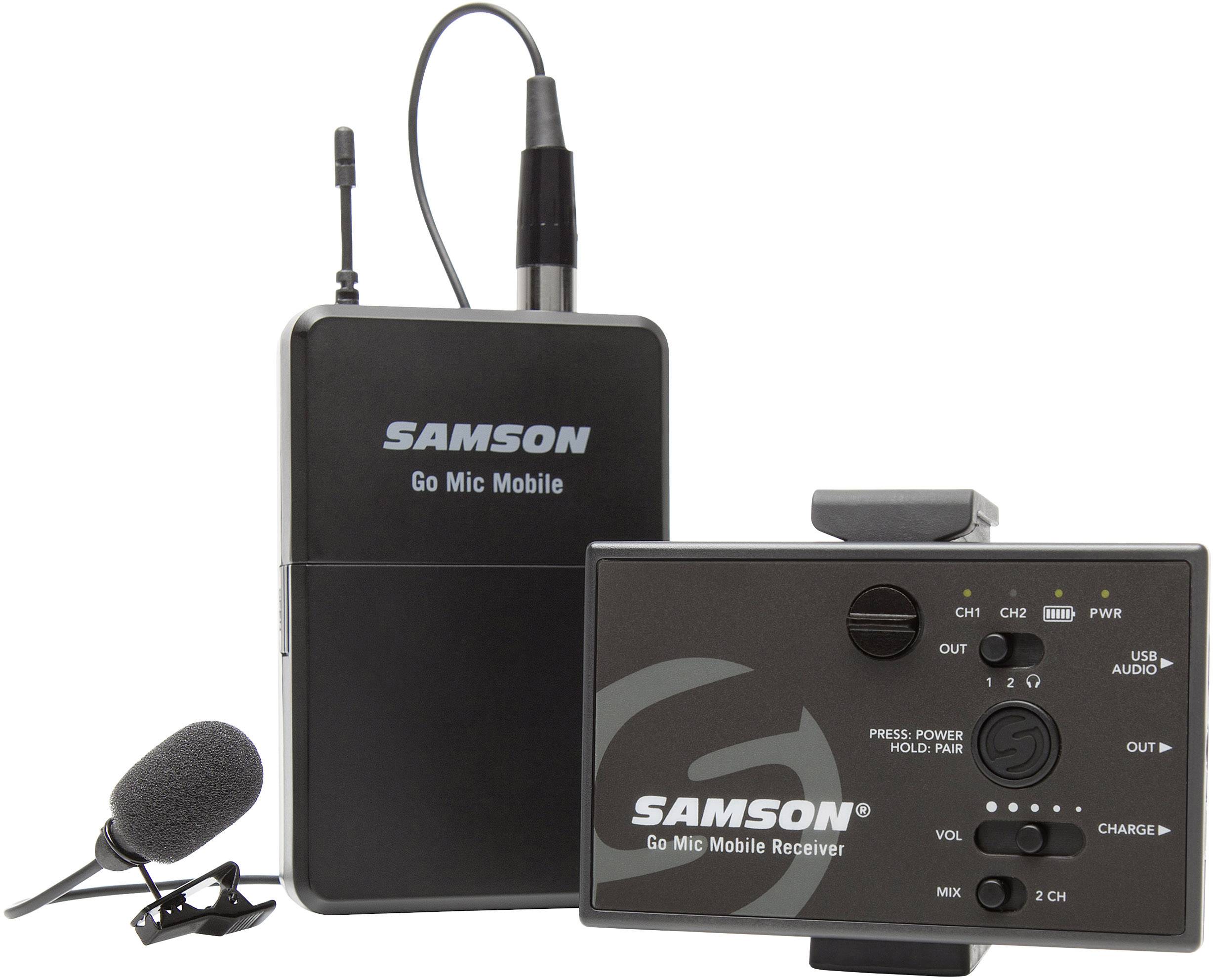 Samson GoMic Mobile Lavalier Ansteck Funkmikrofon-Set Übertragungsart:Funk inkl. Kabel