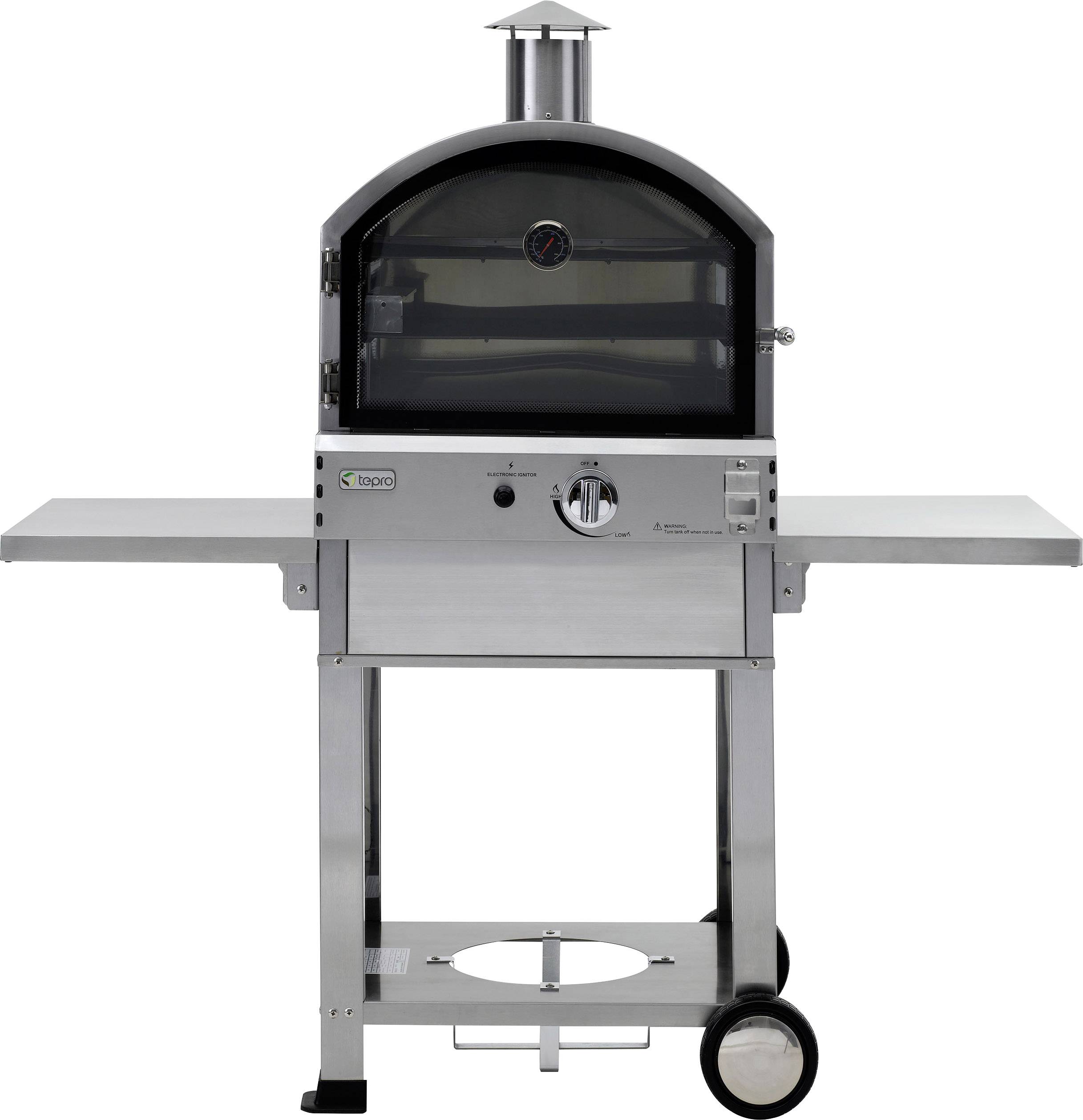 Tepro Garten Santa Fe Gas Pizzaofen 1 Brenner Edelstahl