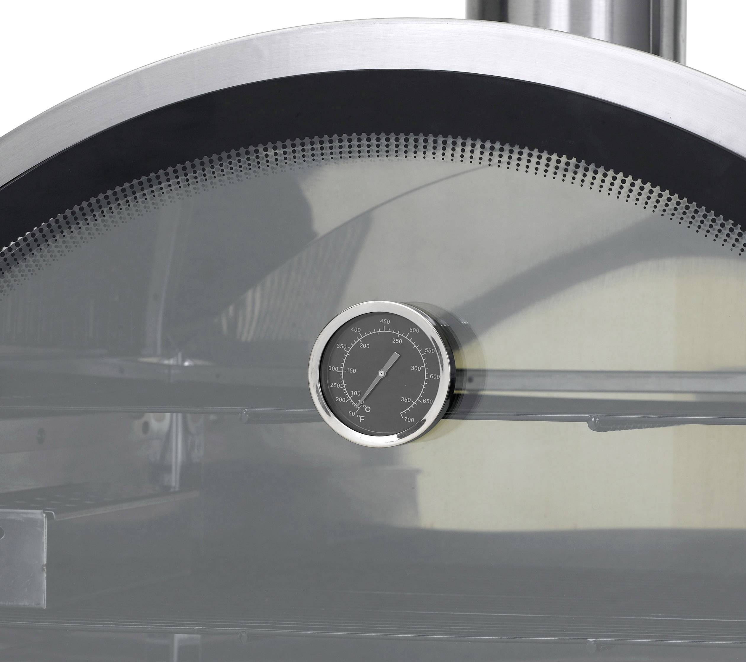 Tepro Garten Santa Fe Gas Pizzaofen 1 Brenner Edelstahl