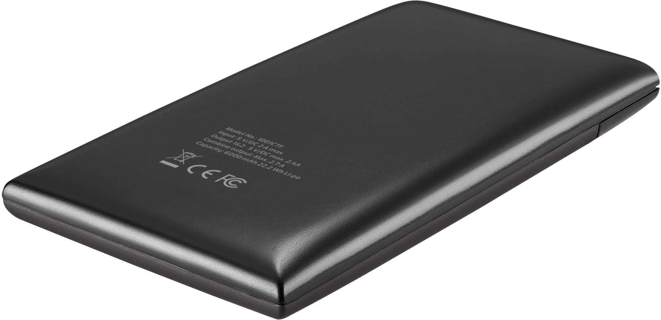 Tapfer TPB-6LED Powerbank (Zusatzakku) LiPo 6000 mAh 1001CTF