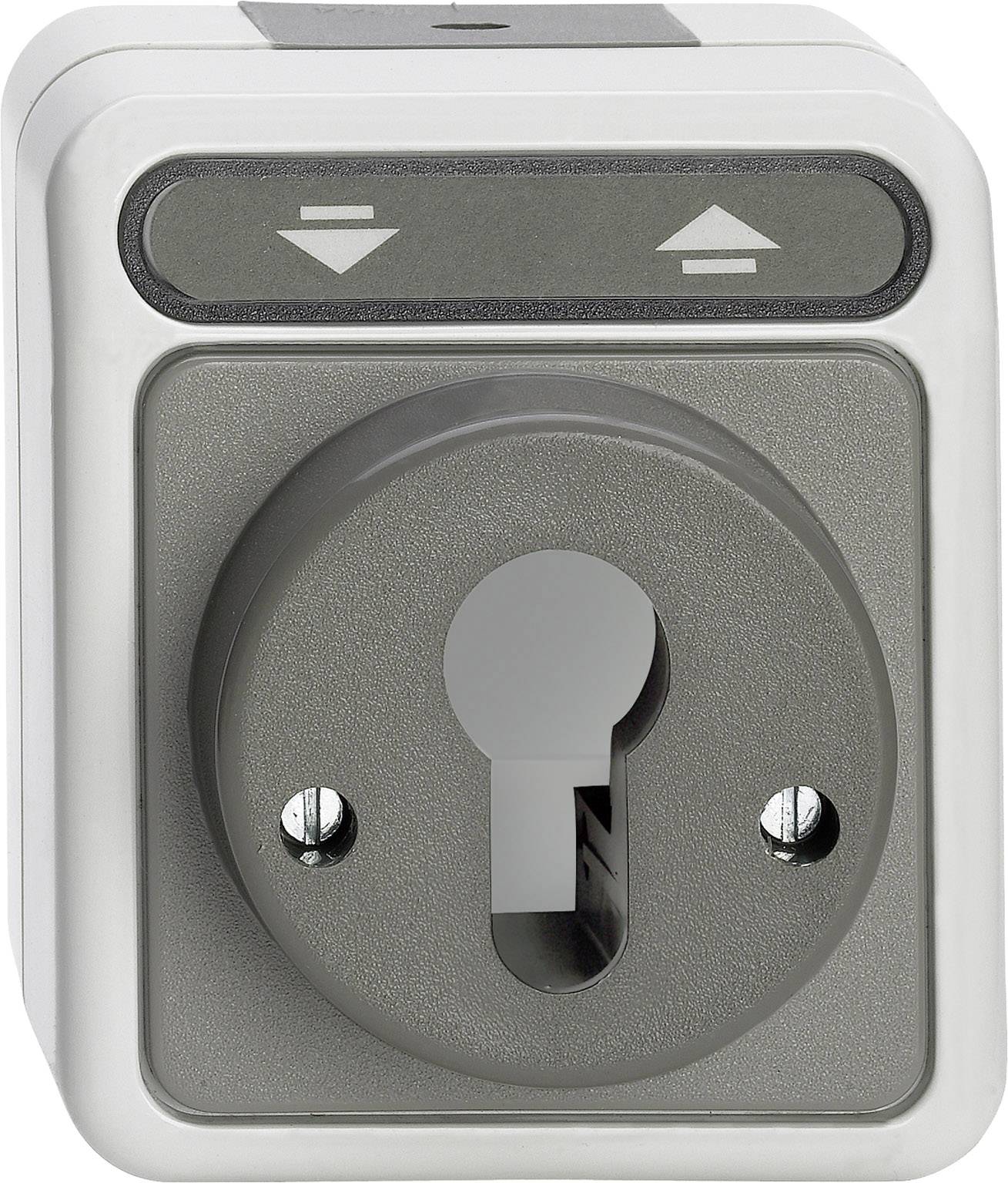 Merten 1 Stück Feuchtraum-Schalterprogramm Komplett Rolladentaster AQUASTAR Lichtgrau 4075009 1 St.