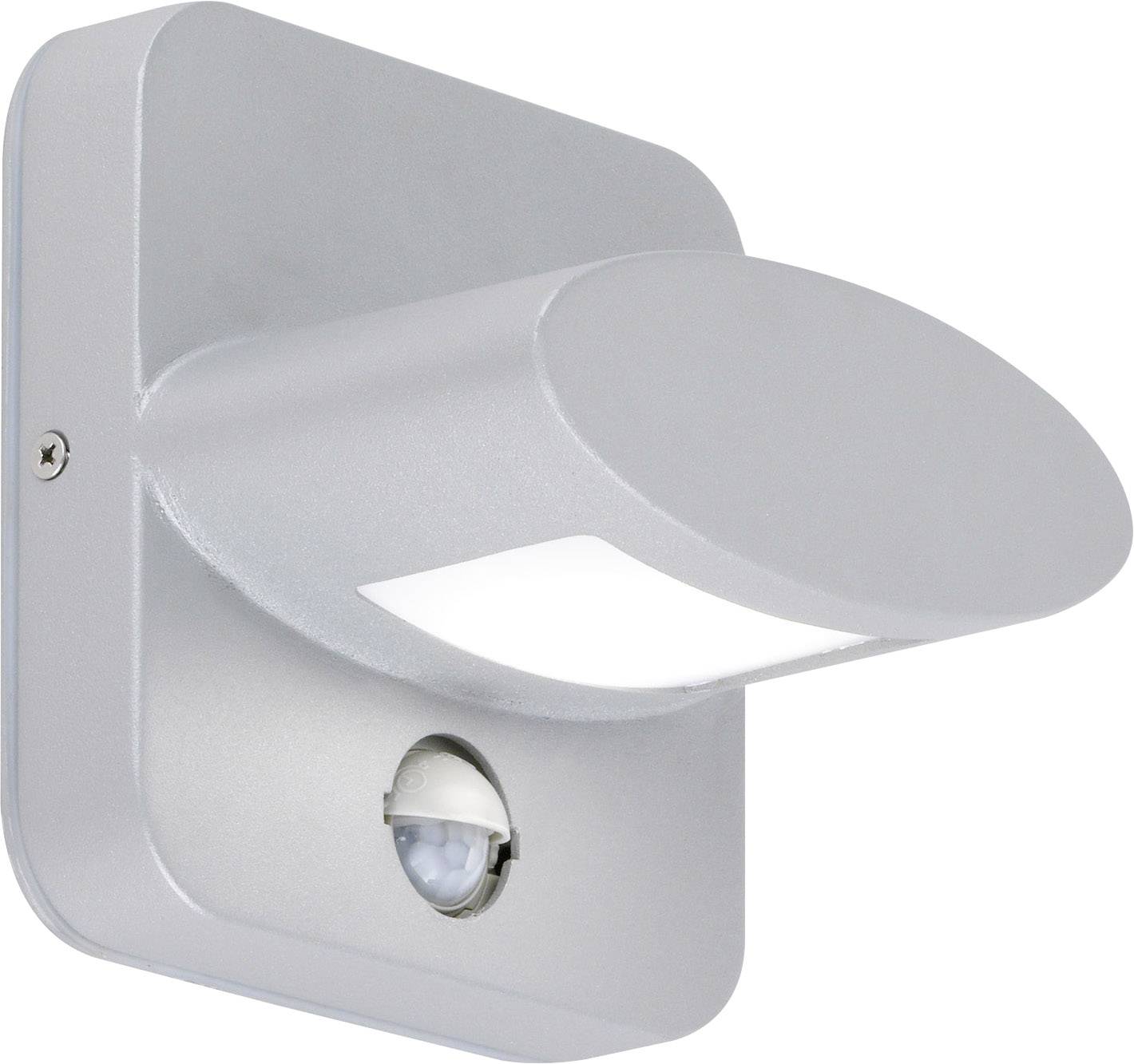 WOFI Altana 4009.01.50.7000 LED-Außenwandleuchte mit Bewegungsmelder 7.5 W Grau