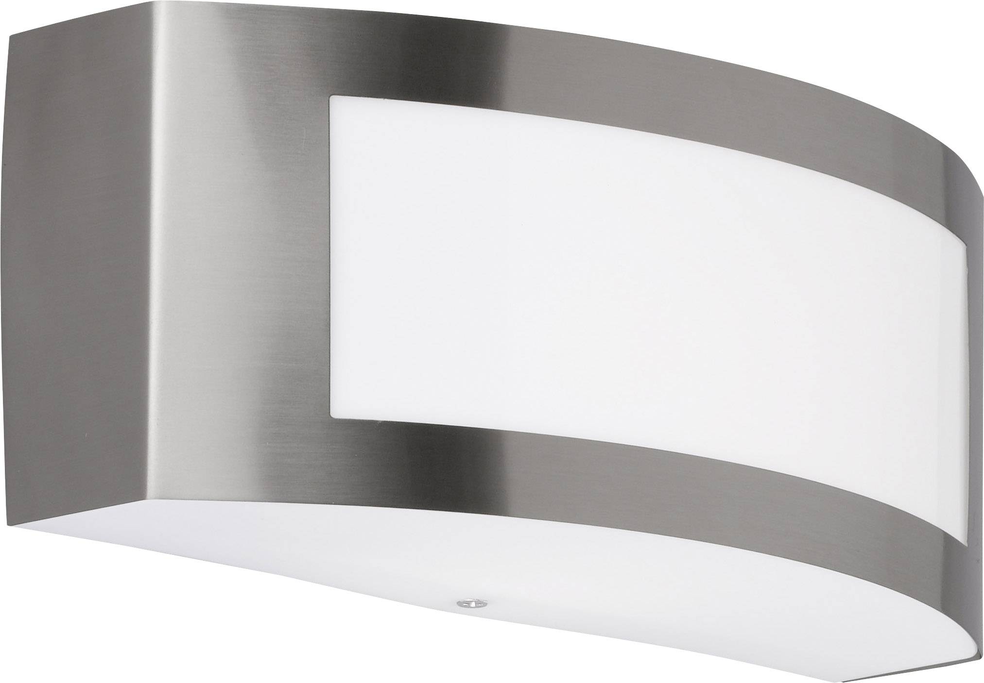 WOFI Kasan 4040.01.97.7000 Außenwandleuchte LED E27 15 W Edelstahl (gebürstet)
