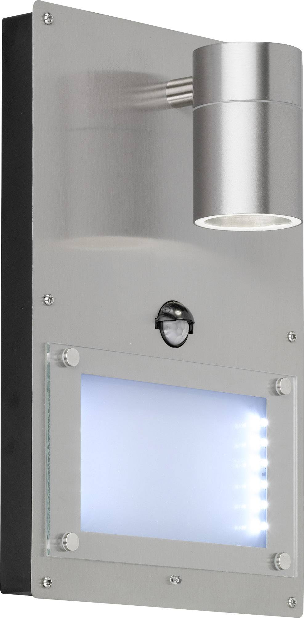 WOFI Marvel 4046.02.97.7002 Außenwandleuchte mit Bewegungsmelder LED GU10, LED fest eingebaut 10 W