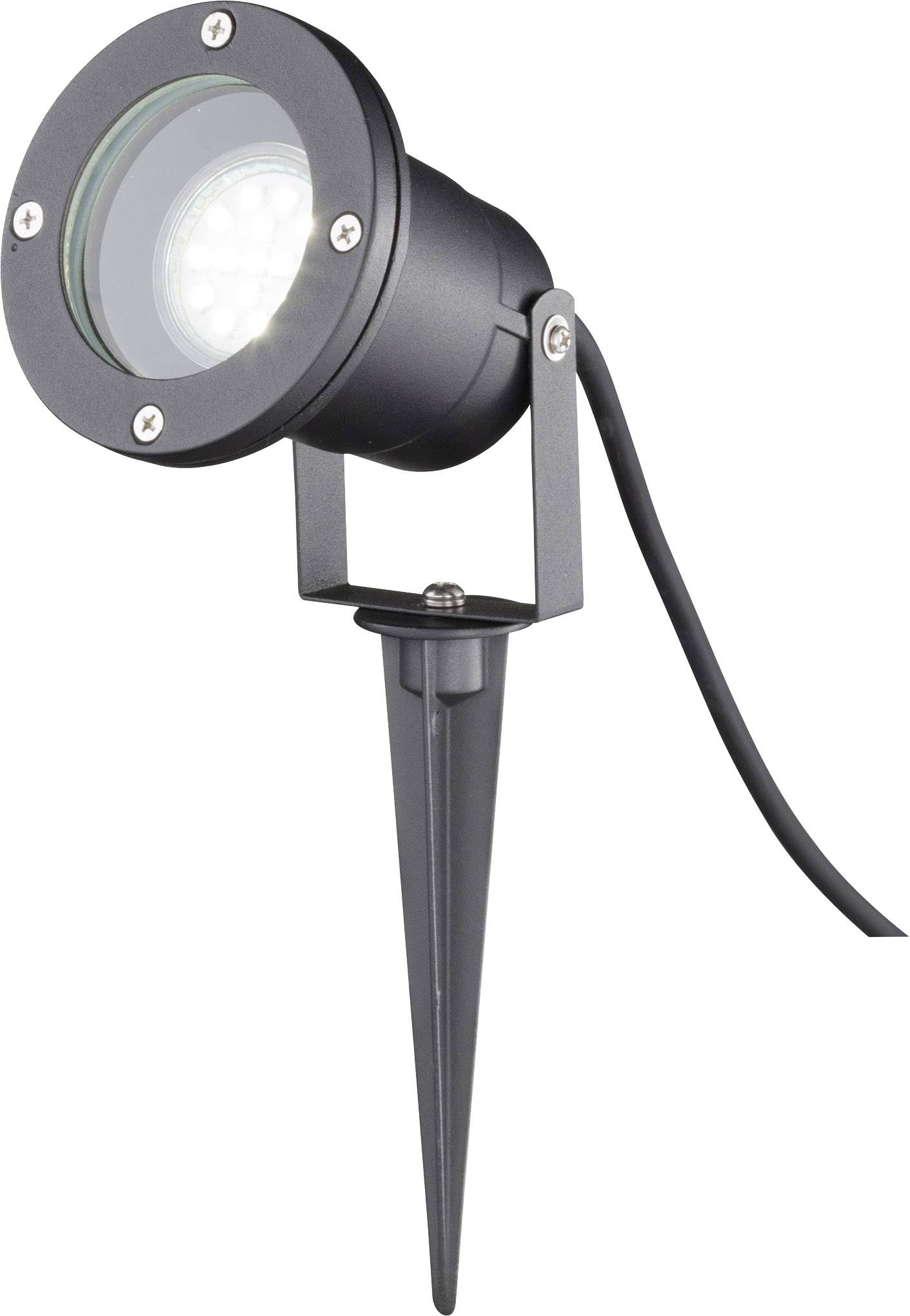 WOFI 8055.01.10.7000 Garpa Gartenstrahler LED GU10 35 W Schwarz