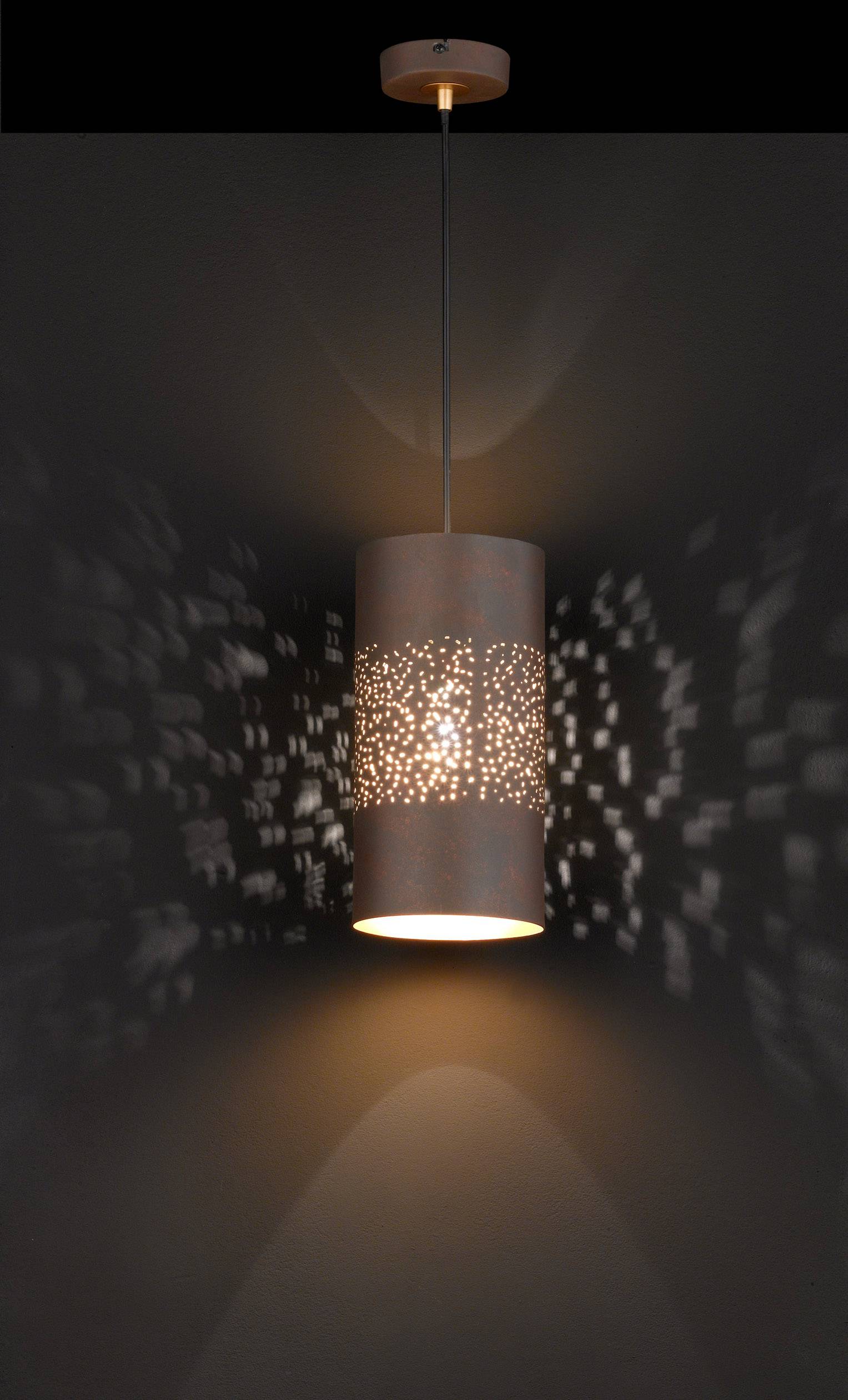 WOFI Ancona 6136.01.09.7000 Pendelleuchte LED E27 60W Braun-antik