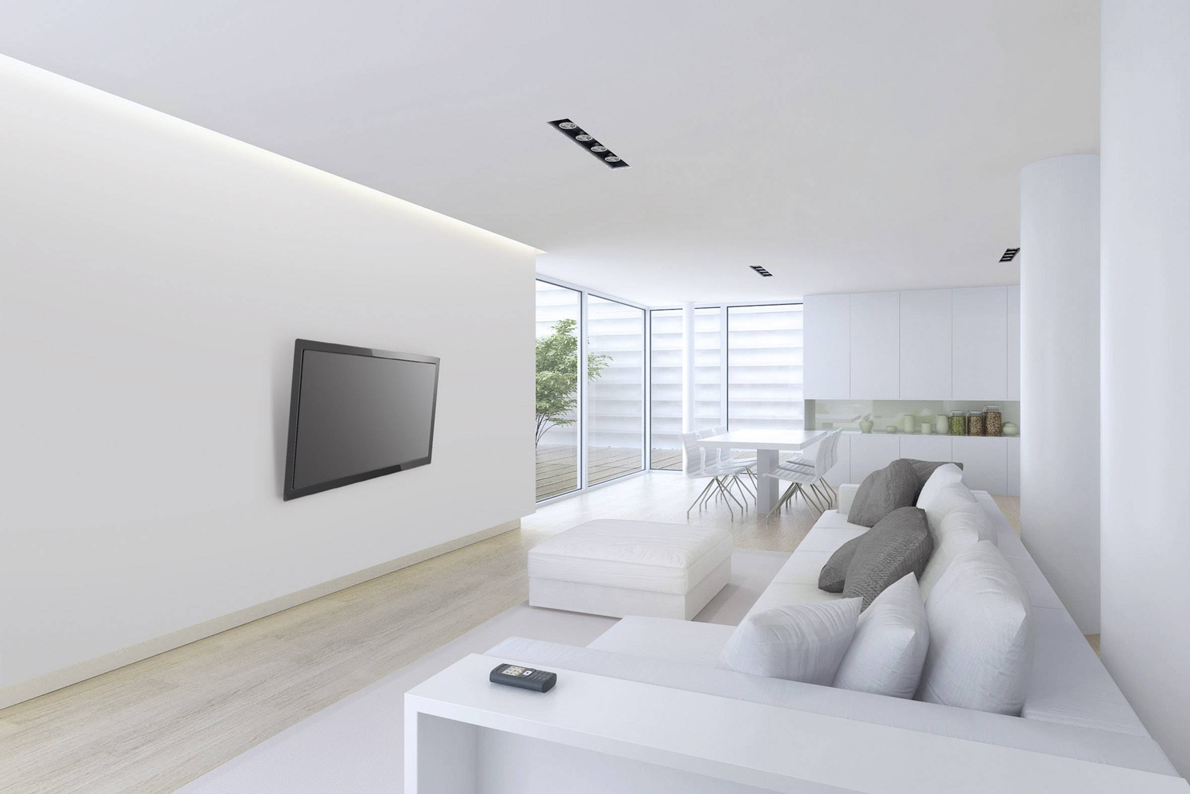 Barkan E210+ TV-Wandhalterung 48,3 cm (19") - 99,1 cm (39") Neigbar Geeignet für Curved-TV's, Integrierte Wasserwaage