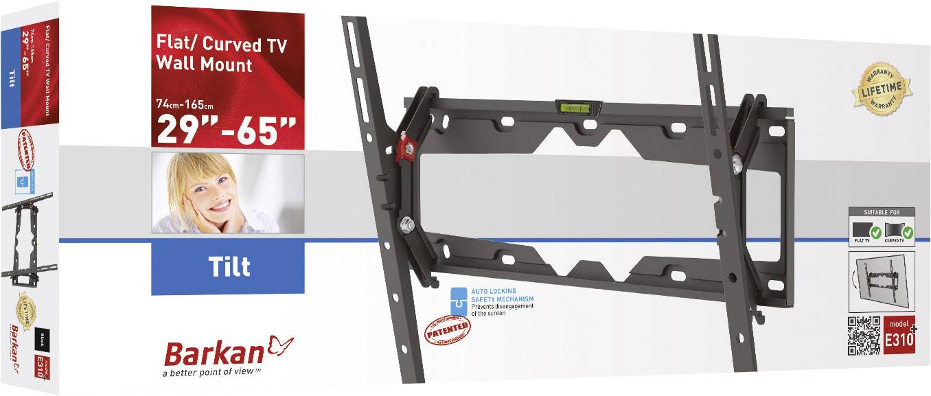 Barkan E310+ TV-Wandhalterung 73,7cm (29") - 165,1cm (65") Neigbar
