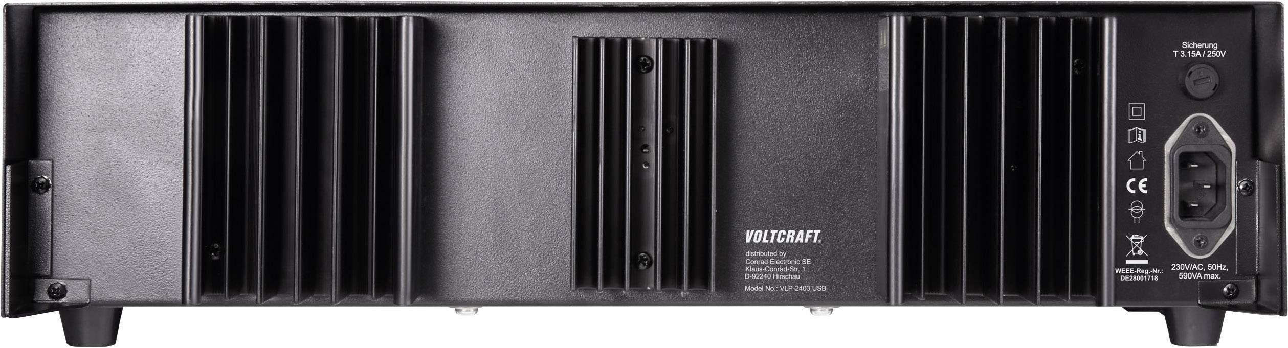 VOLTCRAFT VLP-2403 USB Labornetzgerät, einstellbar kalibriert (DAkkS-akkreditiertes Labor) 0 - 40V 0.01 - 3A 273W OVP Anzah