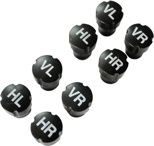 HP Autozubehör Ventilkappe 8er Set Schwarz