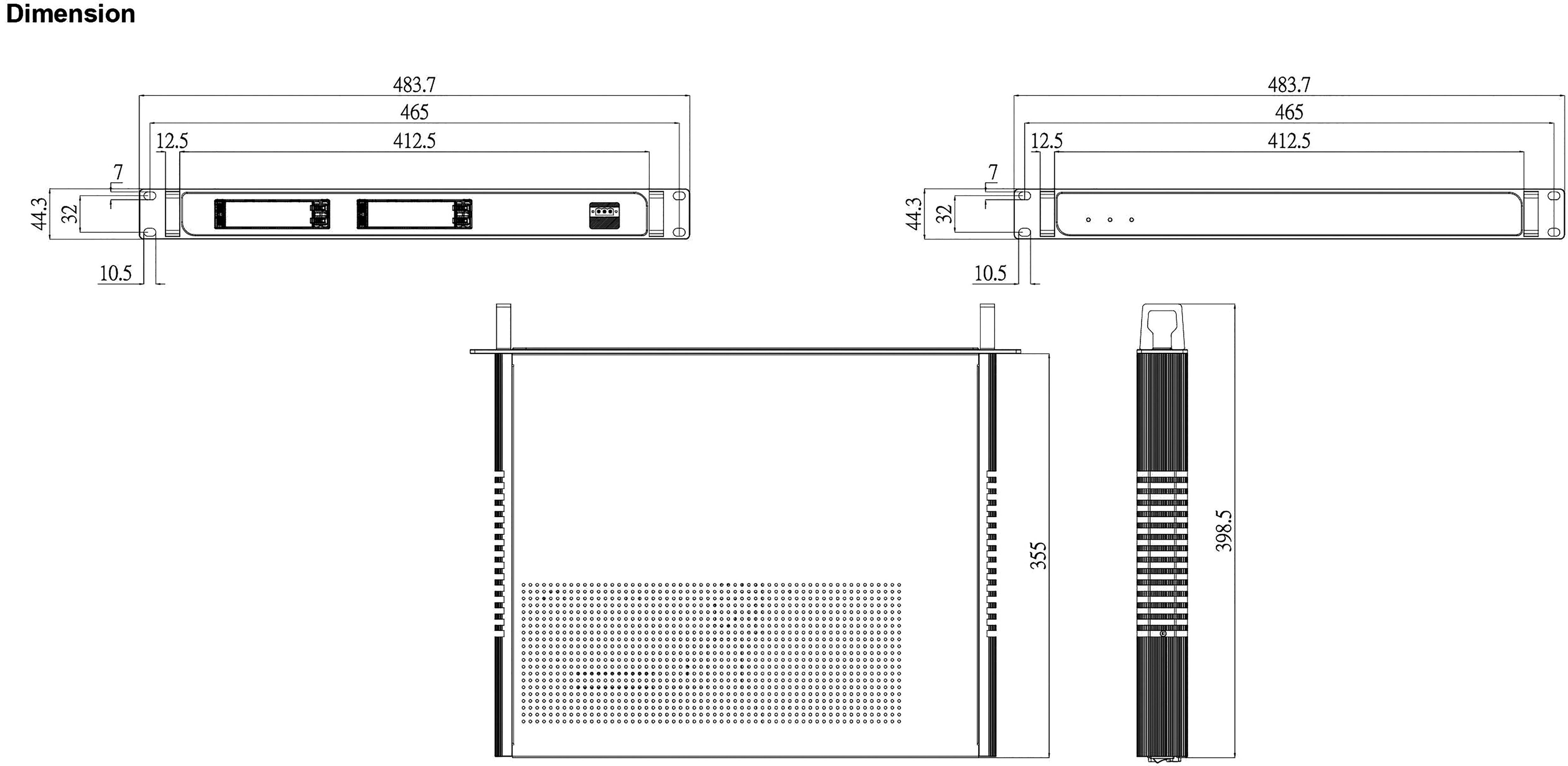Joy-it Sky06 19" 1HE IPC I5-6500 16GB HD 1TB Industrie PC Intel® Core™ i5 i5-6500T (4 x 2.5GHz / max. 3.1GHz) 16GB 1TB ohne
