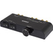 SpeaKa Professional 2 Port Lautsprecher-Umschalter integrierter Lautstärkeregler Schwarz
