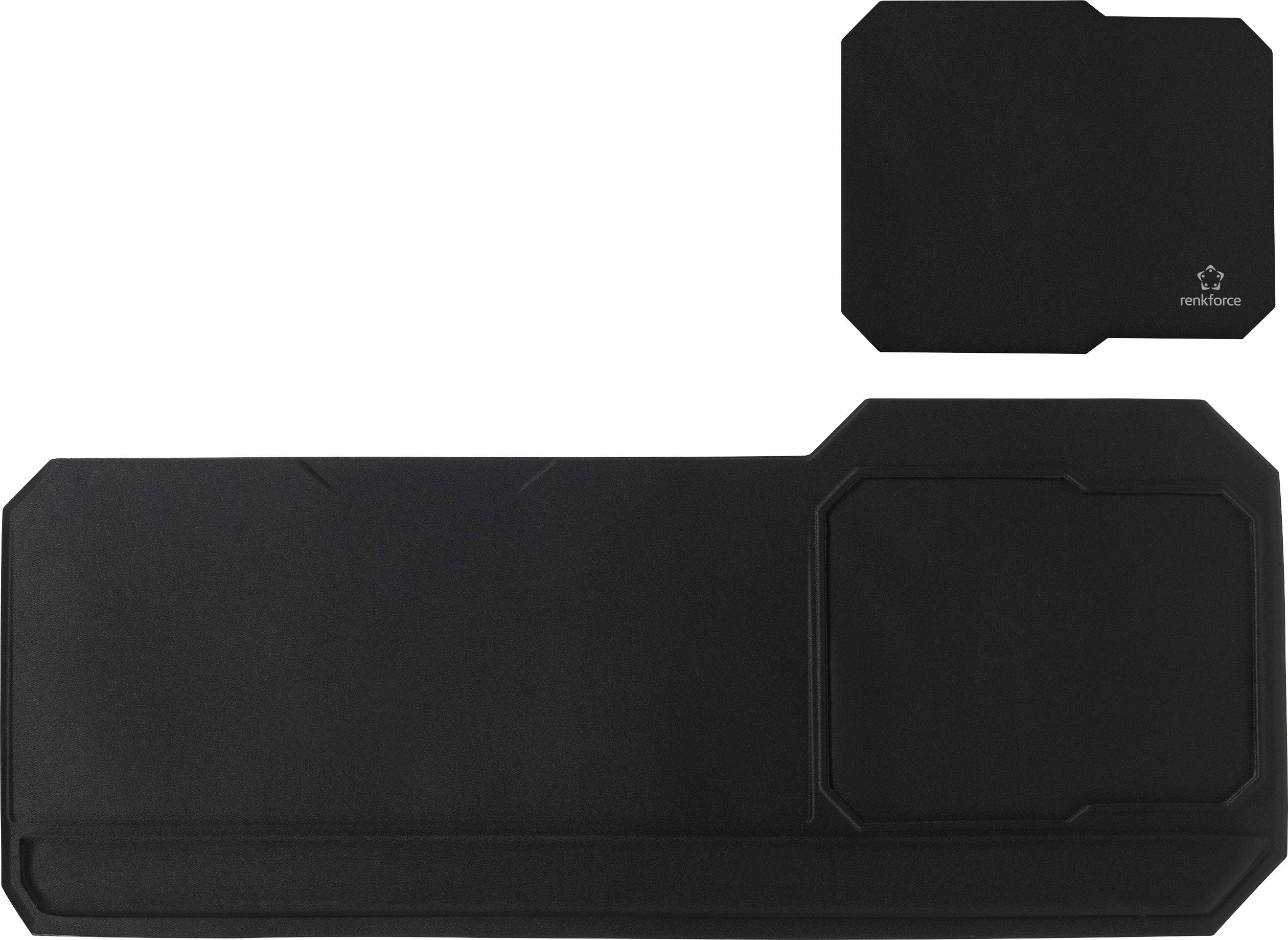 Renkforce RF-TMP-01 Tastatur-/Maus Tischunterlage Schwarz