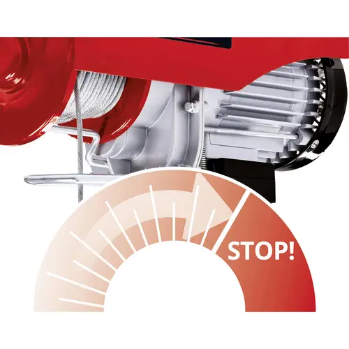 Einhell 2255150 Elektrischer Seilhebezug Tragfähigkeit (mit Umlenkrolle) 600kg Tragfähigkeit (ohne Umlenkrolle) 300kg Einhell 2255150 Elektrischer Seilhebezug Tragfähigkeit (mit Umlenkrolle) 600kg Tragfähigkeit (ohne Umlenkrolle) 300kg