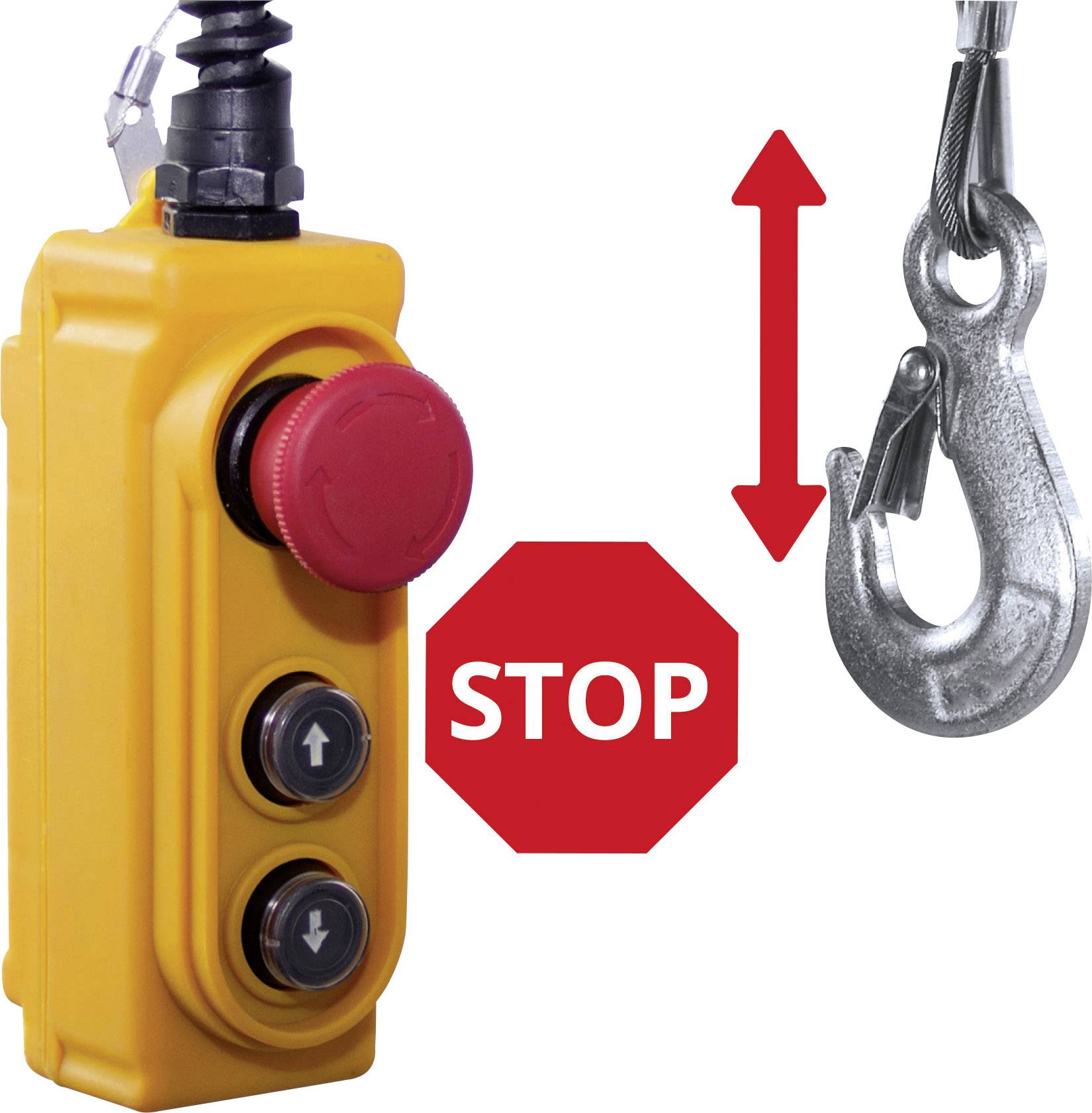 Einhell 2255160 Elektrischer Seilhebezug Tragfähigkeit (mit Umlenkrolle) 999kg Tragfähigkeit (ohne Umlenkrolle) 500kg