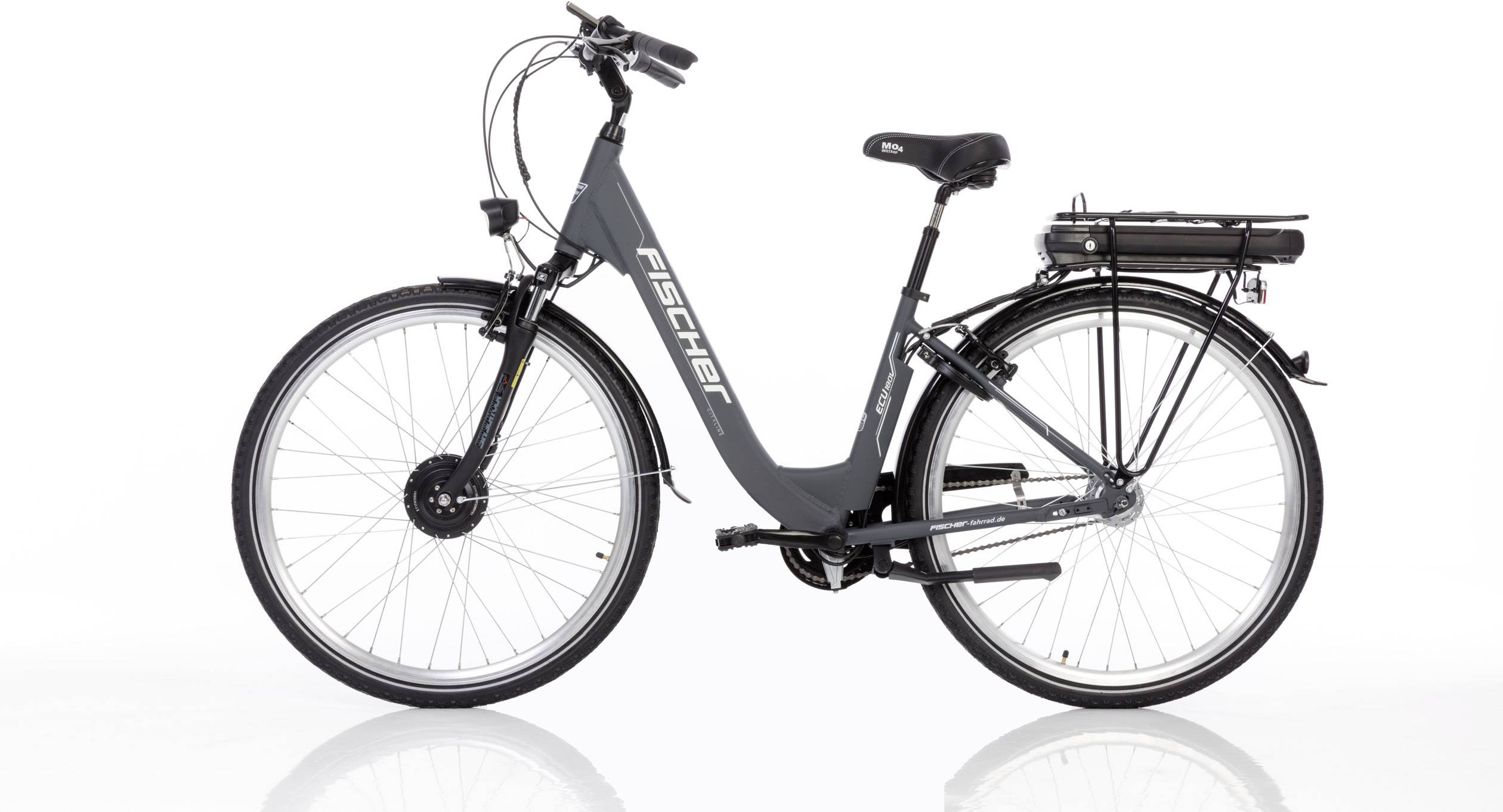 Fischer Fahrrad ECU1801 E-Bike mit Trittantrieb Anthrazit (matt) Li-Ion 36V 11Ah