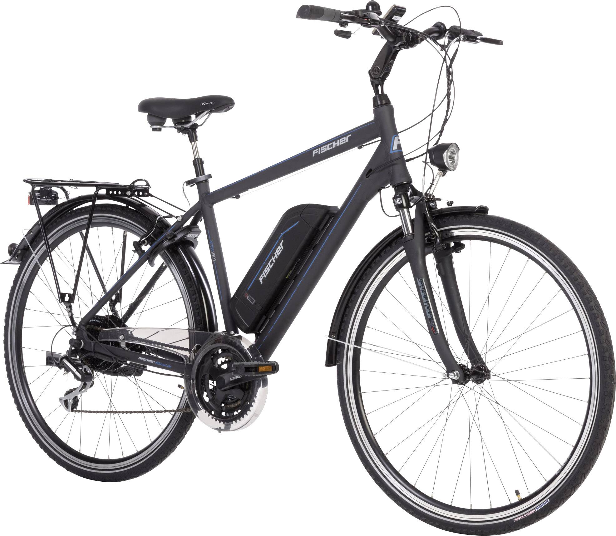 Fischer Fahrrad ETH1801 E-Bike mit Trittantrieb Anthrazit (matt) Li-Ion 36V 11Ah