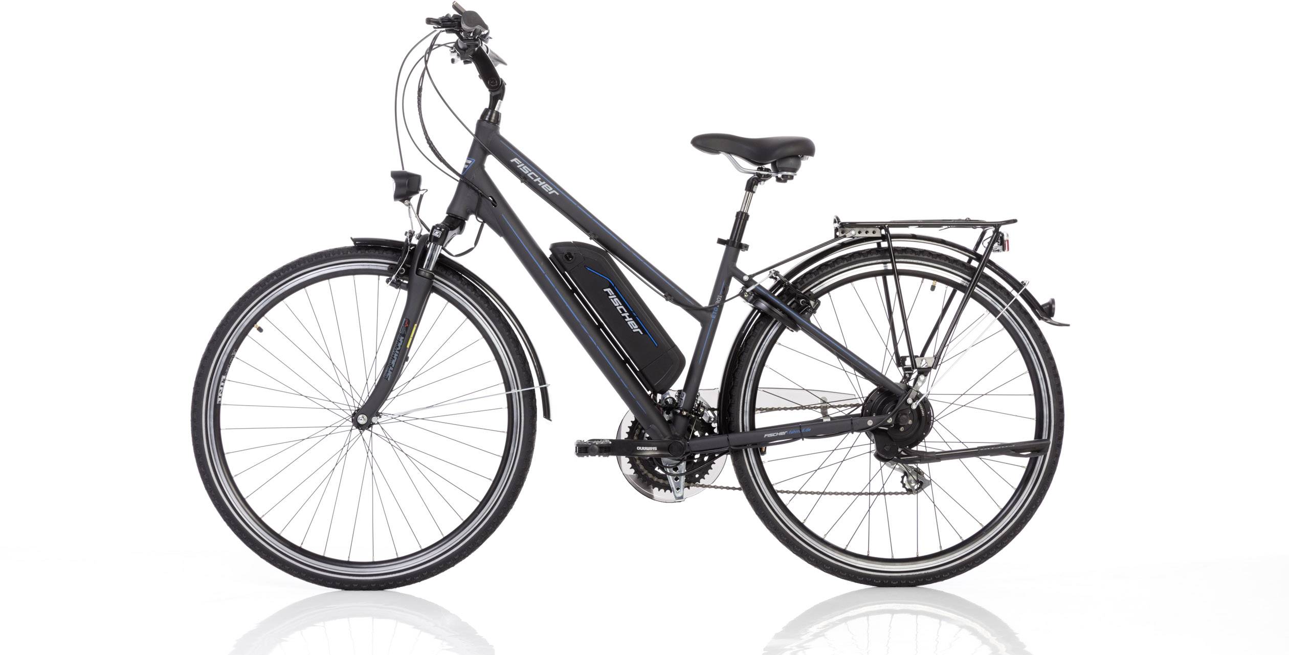 Fischer Fahrrad ETD1801 E-Bike mit Trittantrieb Anthrazit (matt) Li-Ion 36V 11Ah