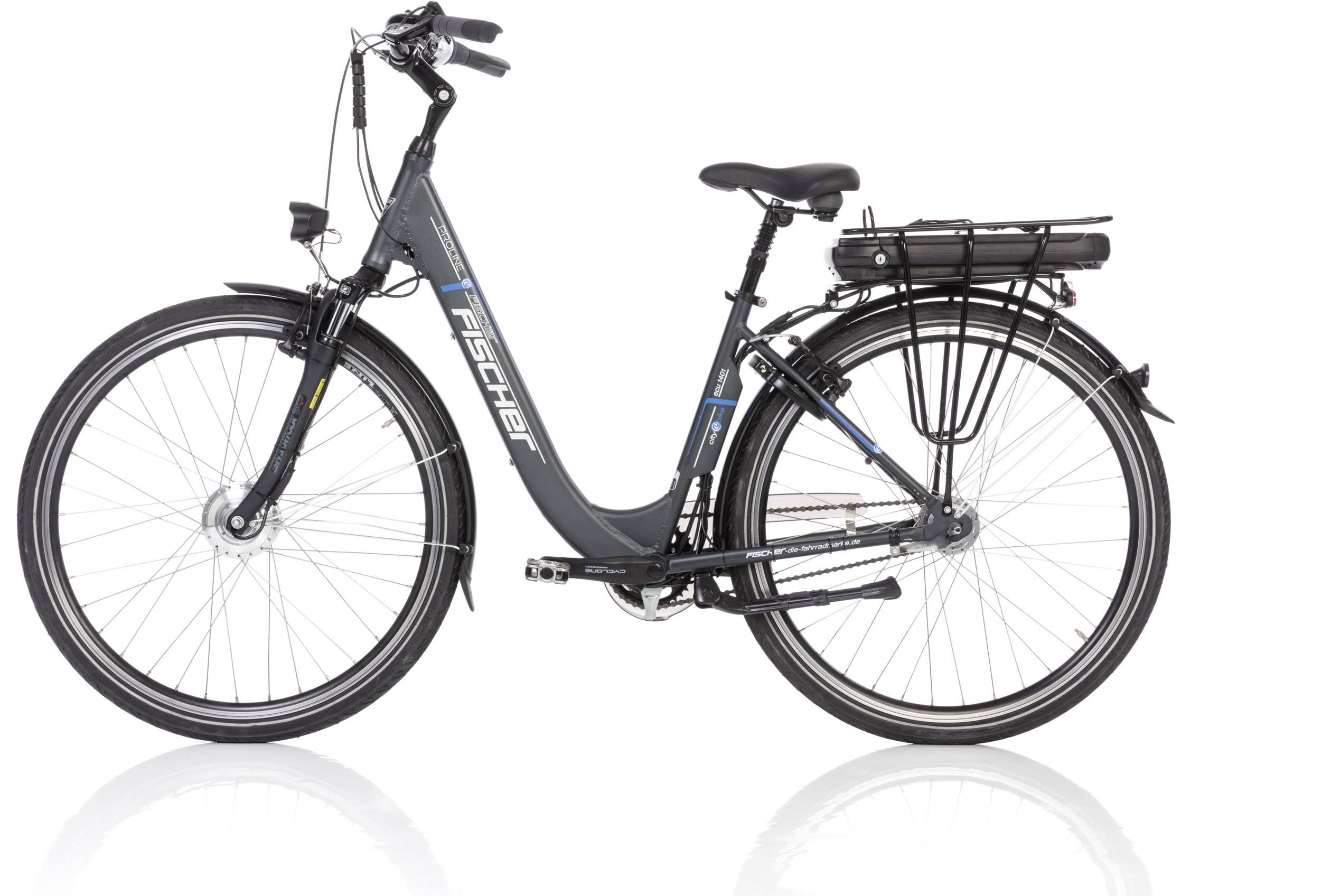 Fischer Fahrrad ECU1401 E-Bike mit Trittantrieb Anthrazit (matt) Li-Ion 36V 14.5Ah