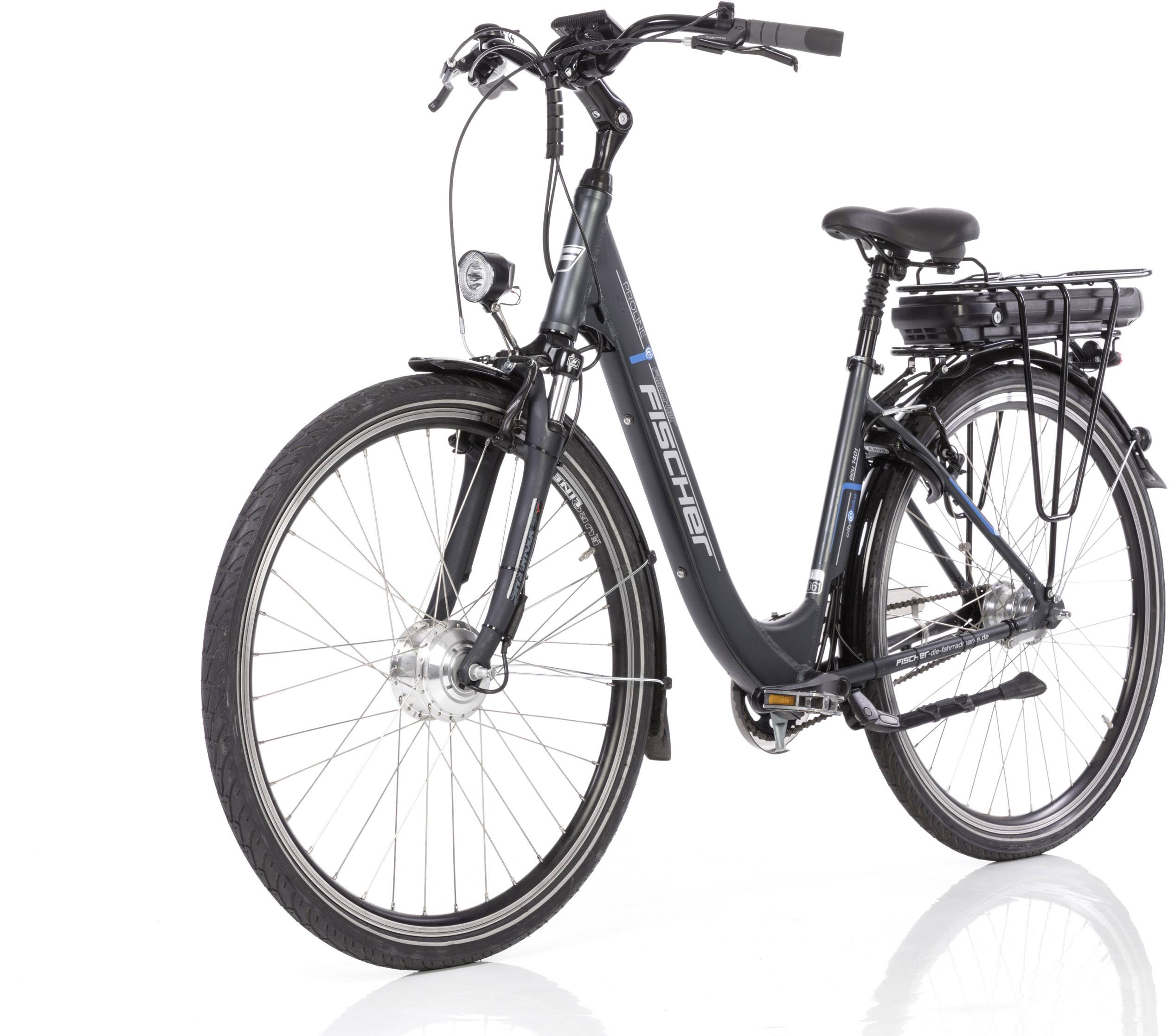 Fischer Fahrrad ECU1401 E-Bike mit Trittantrieb Anthrazit (matt) Li-Ion 36V 14.5Ah