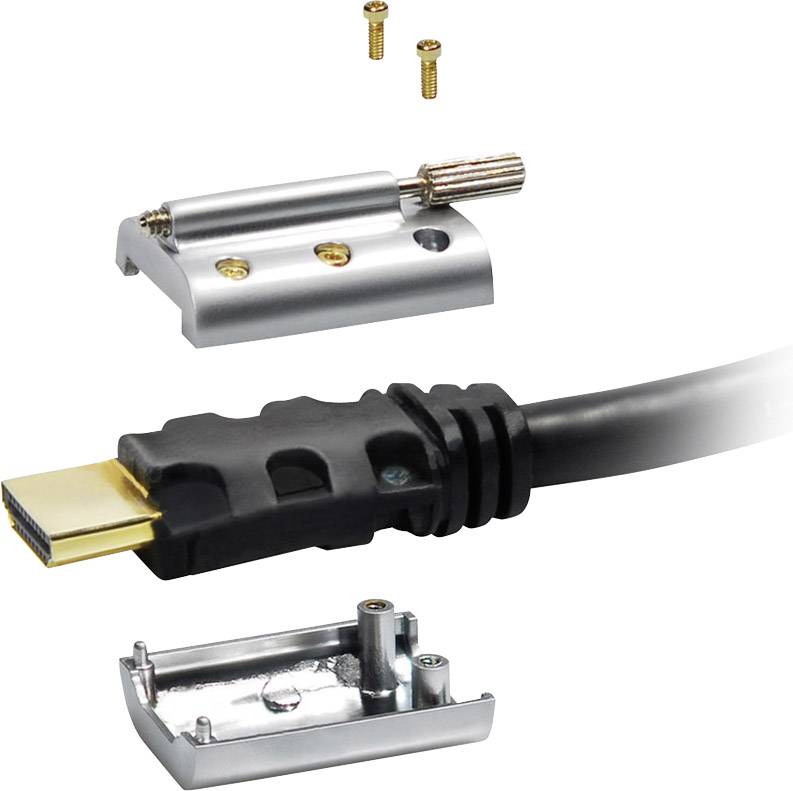 Maxtrack HDMI Anschlusskabel HDMI-A Stecker, HDMI-A Stecker 10.00m Schwarz C 505-10L 4K UHD, Geschirmt, Audio Return Channel