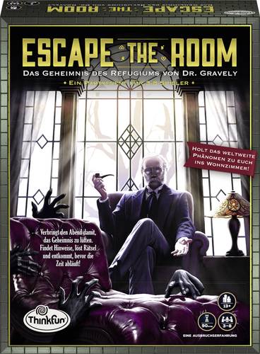 Thinkfun Escape the Room - Das Geheimnis des Refugiums von Dr. Gravely
