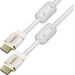 Maxtrack HDMI Anschlusskabel HDMI-A Stecker, HDMI-A Stecker 1.50m Weiß C 216-1,5L HDMI-fähig, Geschirmt, Audio Return Channel