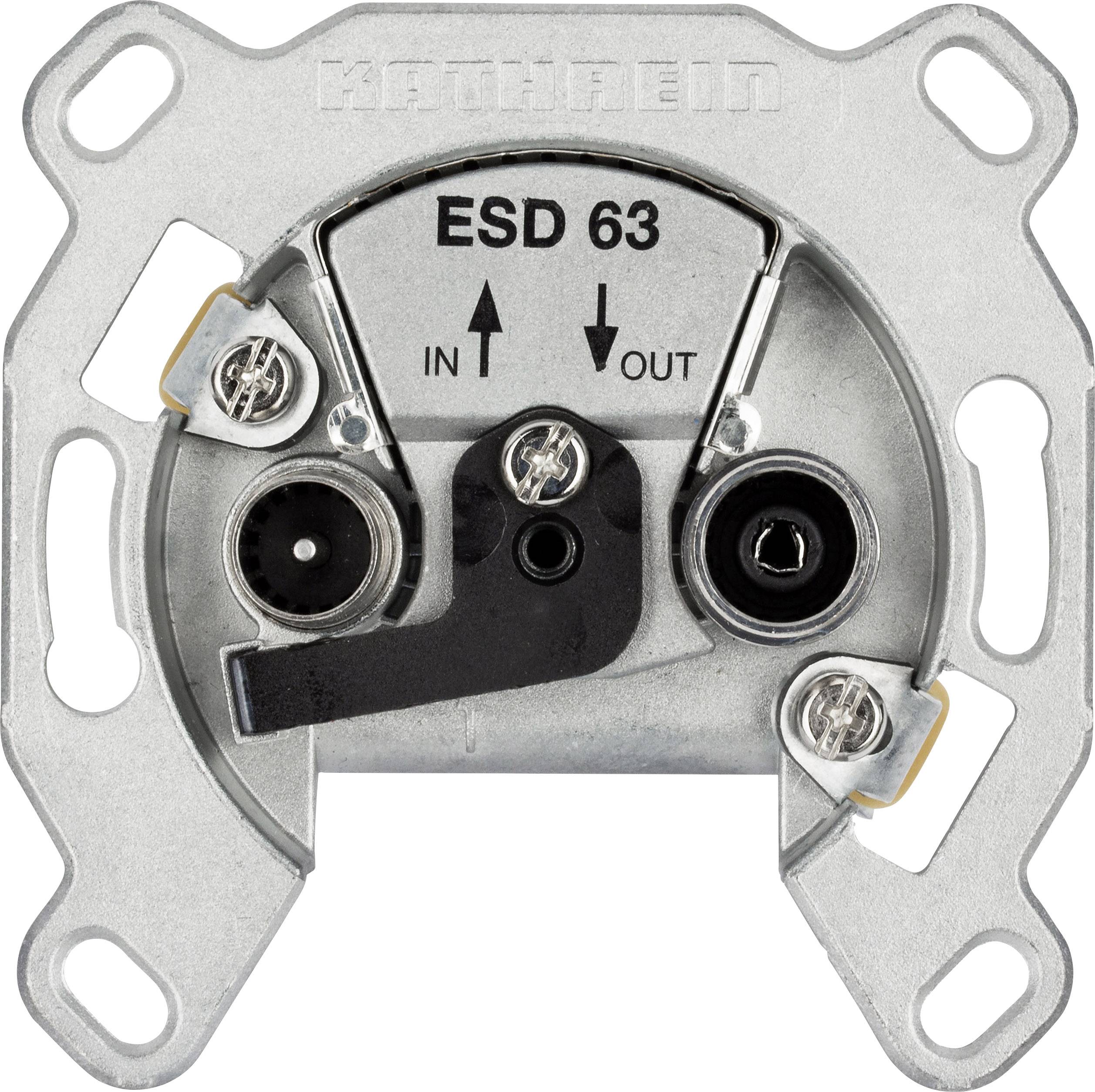 Kathrein ESD 63 Antennendose TV, UKW Unterputz Durchgangsdose