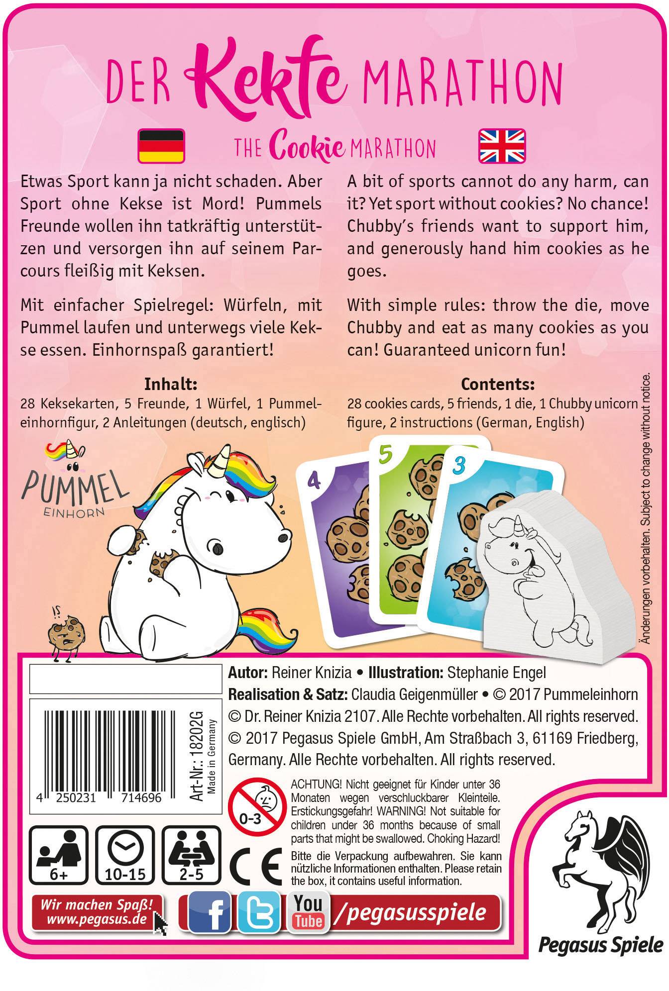 Pegasus Spiele Pummeleinhorn - Der Kekfe Marathon