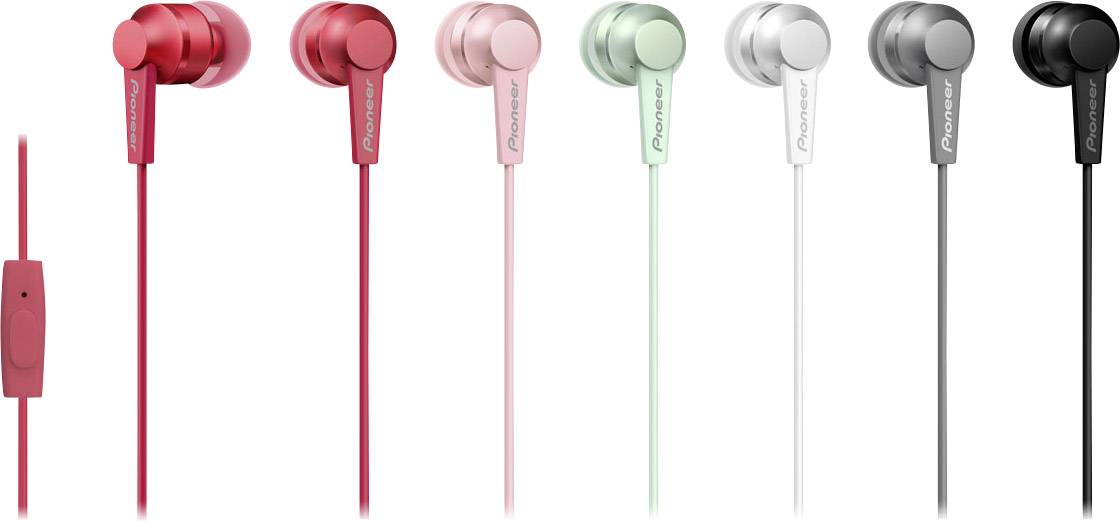 Pioneer SE-C3T-GR  HiFi In Ear Kopfhörer In Ear Headset Grün