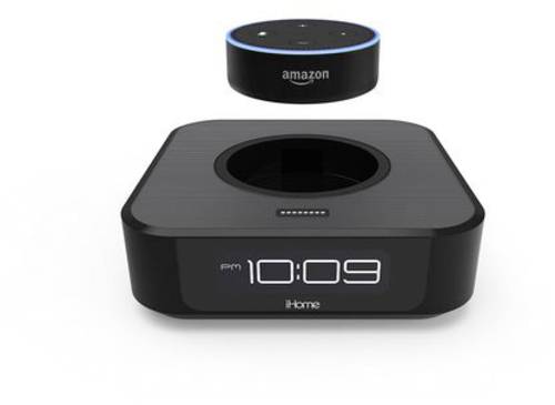 IHome iAVS1 Docking Lautsprecher Schwarz Passend für (Sprachassistenten):Amazon Echo Dot