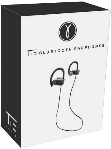 Tie Studio Bluetooth 4.1 Sport Sport In Ear Kopfhörer Bluetooth® Schwarz Headset, Lautstärkeregel