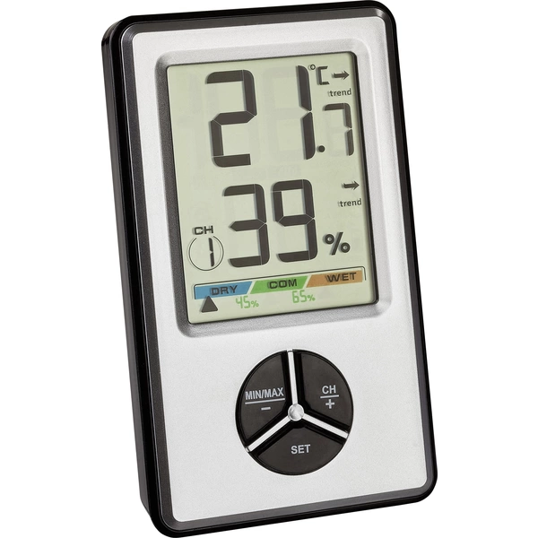 TFA Dostmann Funk-Thermo-/Hygrometer Weiß 30.5045.54 TFA Dostmann Funk-Thermo-/Hygrometer Weiß 30.5045.54