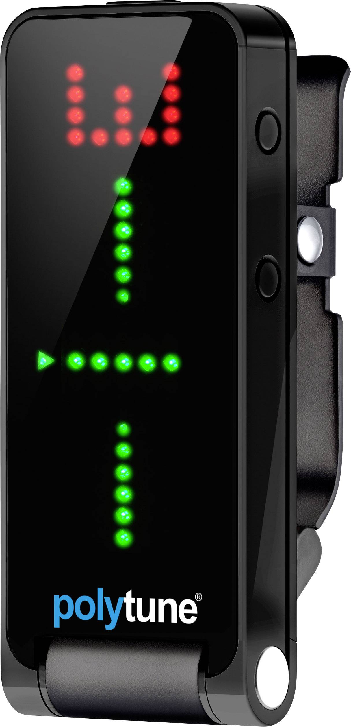TC Electronic Polytune Clip Black Gitarrenstimmgerät Schwarz