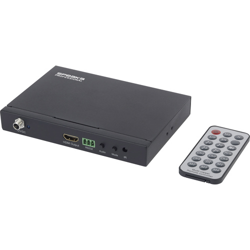 SpeaKa Professional SP-HDS-QMV100 4 Port HDMI Quad Multi-Viewer mit Fernbedienung Full HD 1080p @ 60Hz