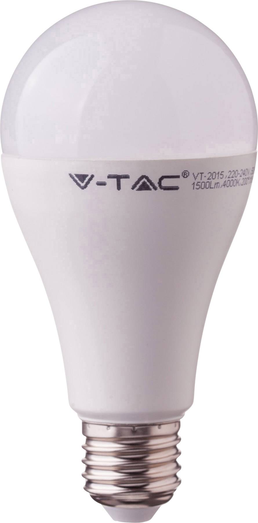 V-TAC VT-217 LED EEK F (A - G) E27 Birnenform 17 W = 100 W Warmweiß (Ø x L) 66.5 mm x 134 mm 1 St.