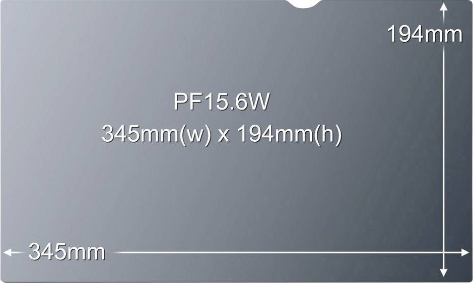3M AG156W9B Blendschutzfilter Notebook 39,6 cm (15,6") Bildformat: 16:9 7100028679 Universal
