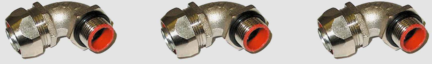 Helukabel 905842 LT-E-UI 90° PG29 (1'') Schlauchverschraubung Silber, Rot PG29 90° 1 St.