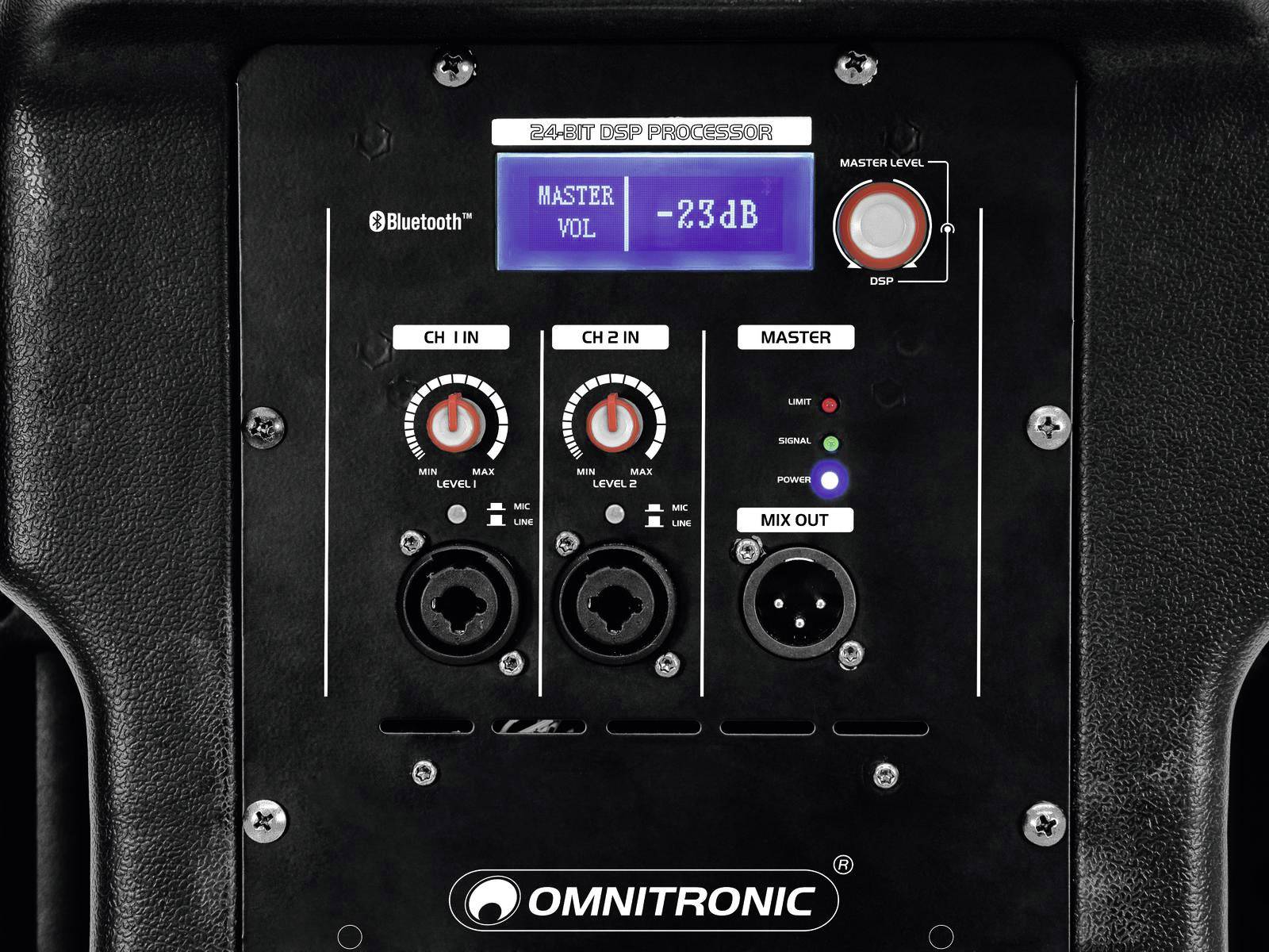 Omnitronic XKB-215A Aktiver PA Lautsprecher 38 cm 15 Zoll 300 W 1 St.