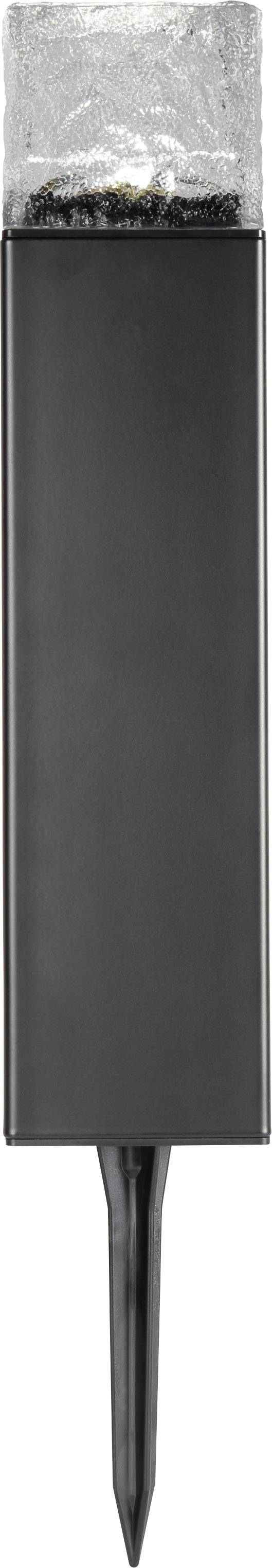 Polarlite Solar-Gartenleuchte Iron-Ice PL-8220855 LED Neutral-Weiß Schwarz