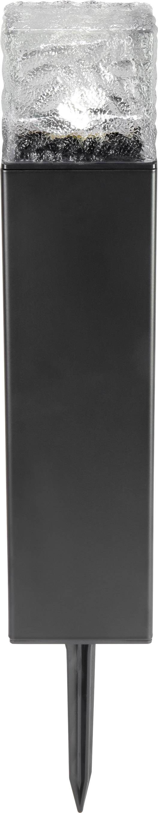 Polarlite Solar-Gartenleuchte Iron-Ice PL-8220855 LED Neutral-Weiß Schwarz