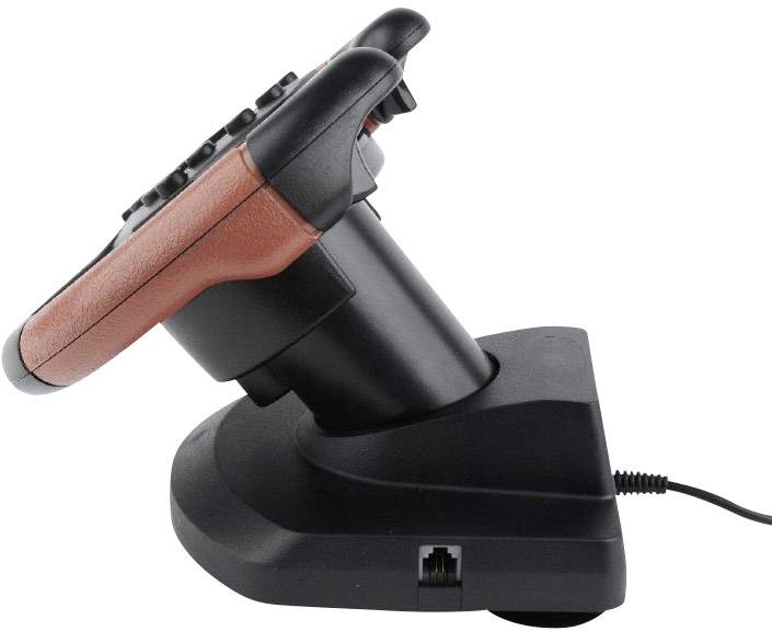 Gembird STR-UV-01 Lenkrad USB PC, PlayStation 3 Schwarz, Rot inkl. Pedale